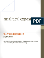 Analitical Exposition