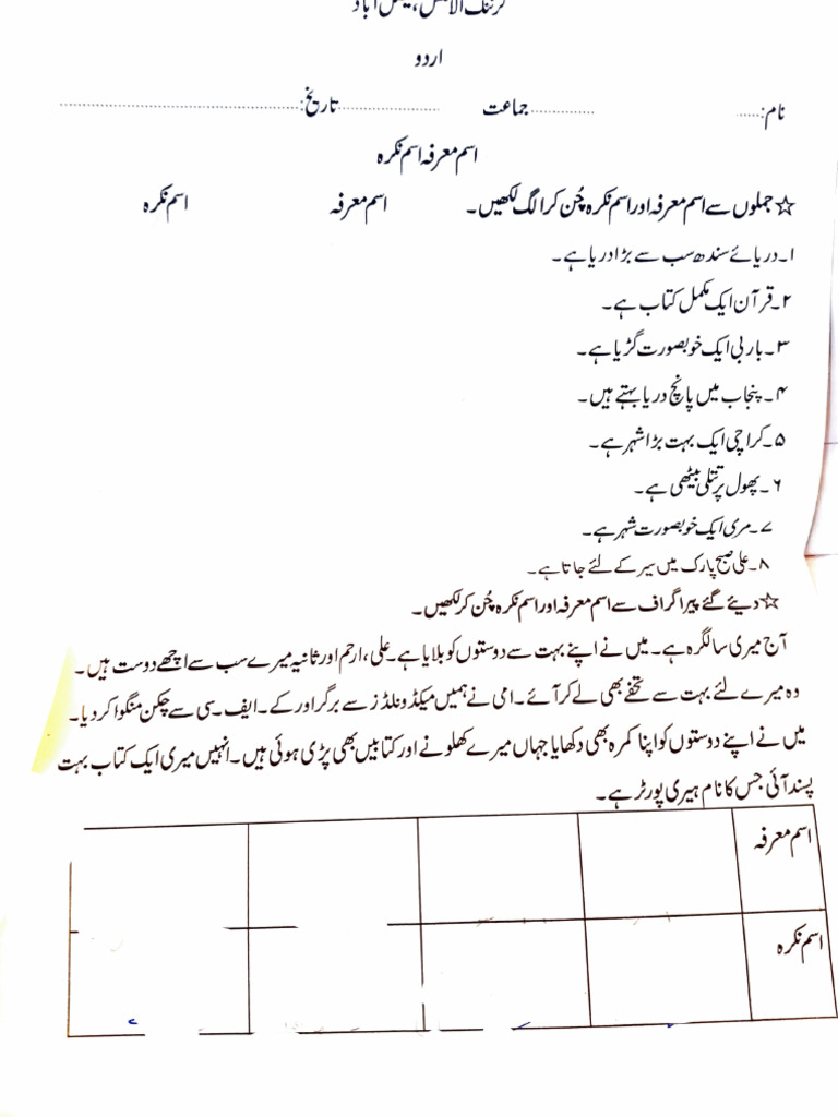 Urdu Grammar Pdf