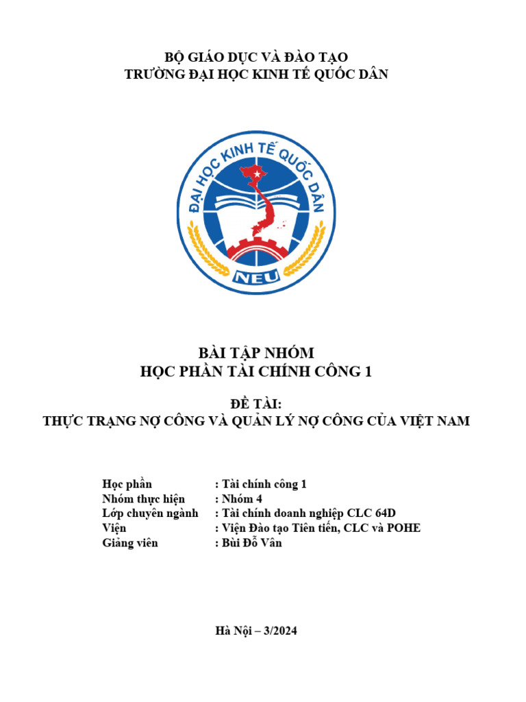 TCC Bài tập nhóm | PDF
