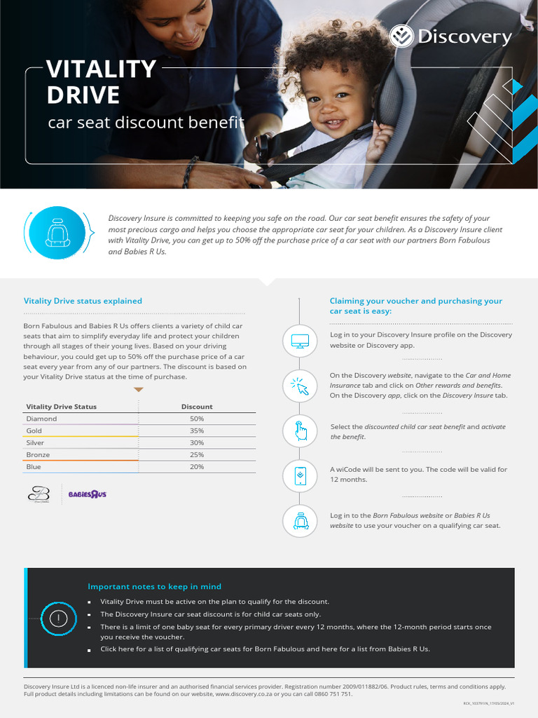 Vitality Drive Car Seat Benefit PDF Car