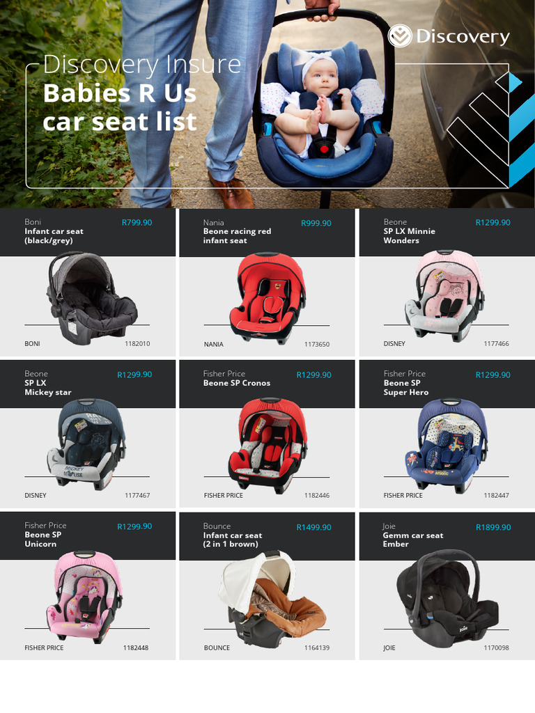 Toys r Us Car Seat List PDF