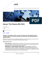 Kenya The Finance Bill 2024