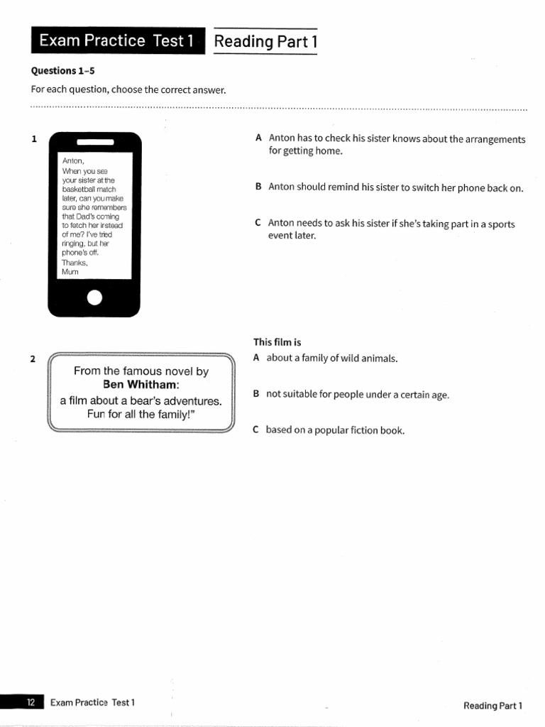Reading And Writing Part 1 Pdf
