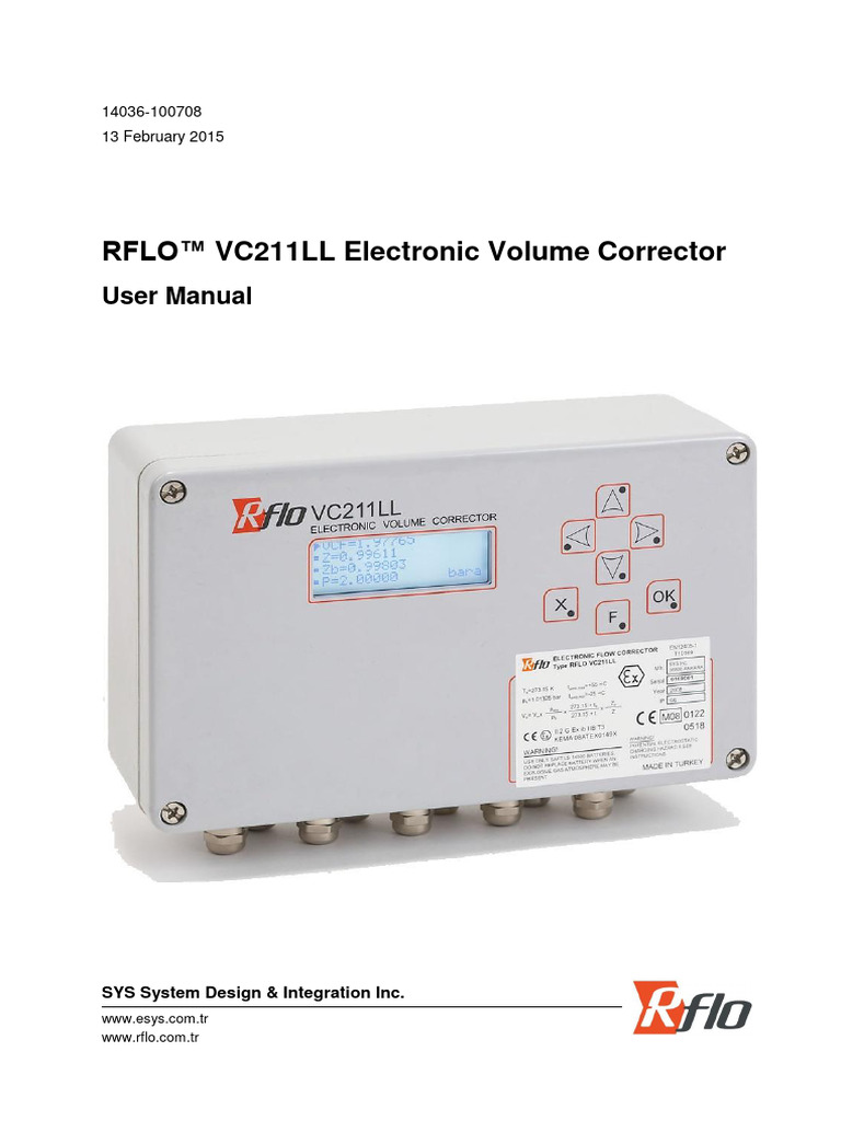 vc211ll User Manual | PDF | Sensor | Computer Engineering