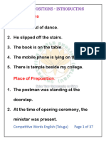 SBI Clerk 30 Days Crash Course - Prepositions