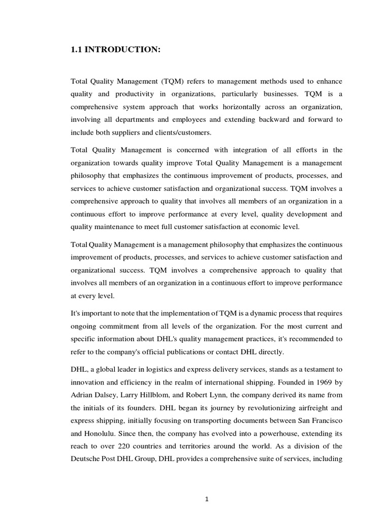 Total Quality Management Main | PDF | E Commerce | Nasa