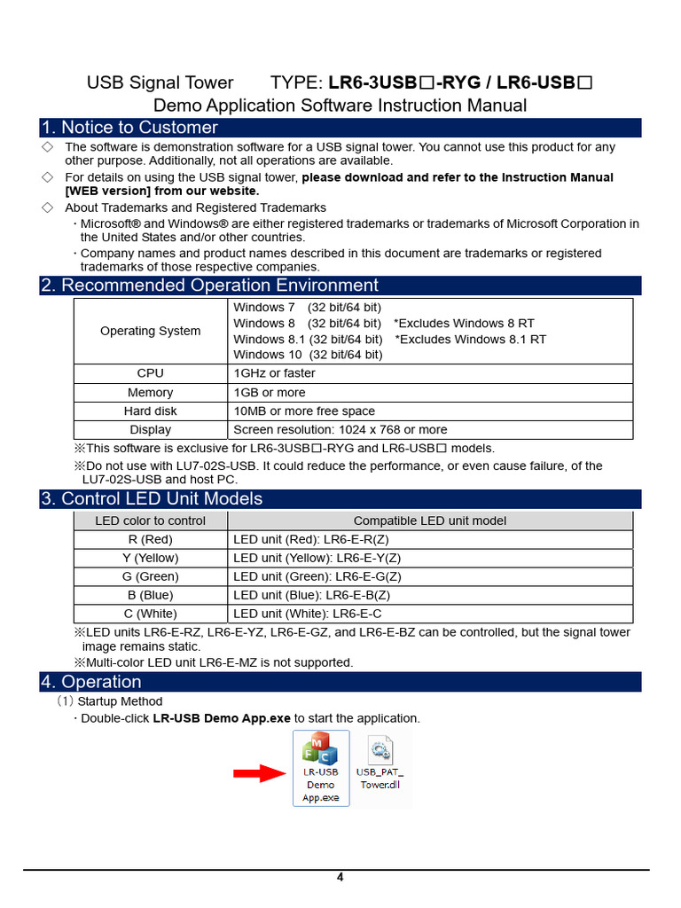 LR6-USB - Demo Application Software Instruction Manual (En) | PDF | 64 ...