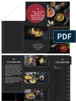 Restaurent Brochure Template