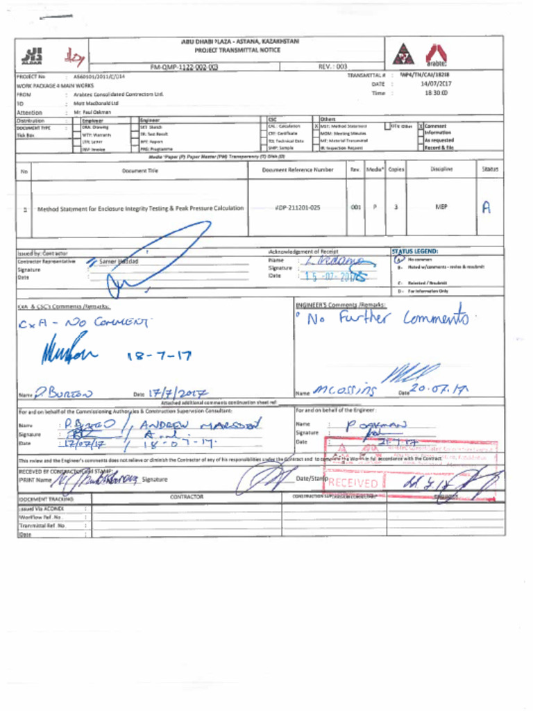 ADP-211201-025 R1 Room Integrity (A) | PDF