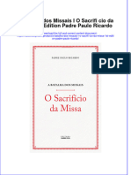 Download pdf of A Batalha Dos Missais I O Sacrifi Cio Da Missa 1St Edition Padre Paulo Ricardo full chapter ebook 