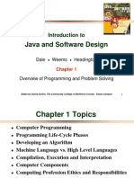 Java and Software Design: Introduction To