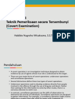 Teknik Pemeriksaan Secara Tersembunyi (Covert Examination)