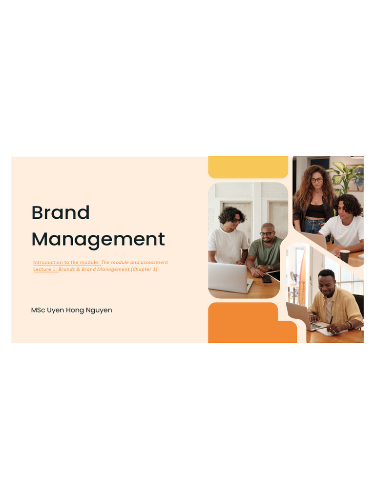 Lecture 1 - Introduction To Brand Management | PDF | Brand | Marketing
