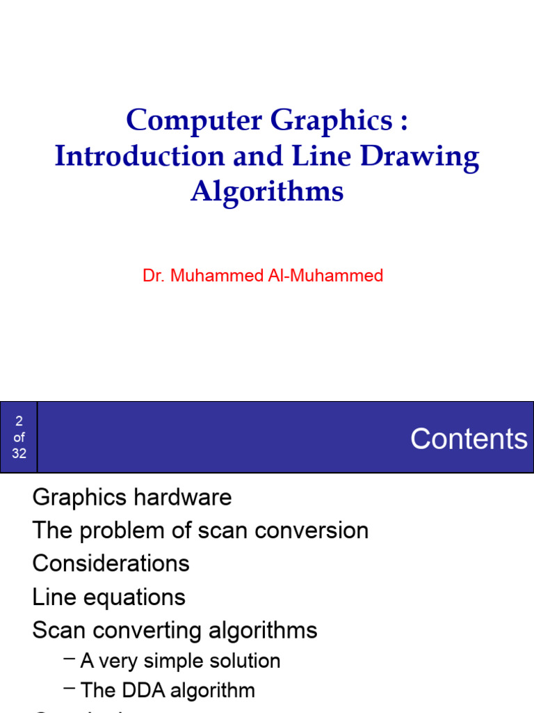 L1 Dda | PDF | Computer Monitor | Computer Graphics