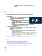 Explain Any Two Threats To Database Integrity and Suggest How These Threats Can Be Mitigated