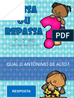 Passa Ou Repassa - 4º e 5º Ano - Materiaispdg