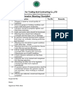 Abrasive Blasting Checklist