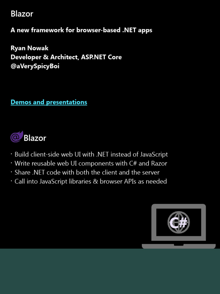 Blazor Techtalk | PDF | Dynamic Web Page | World Wide Web