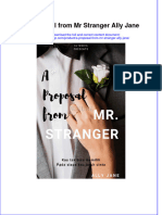 Full Download A Proposal From MR Stranger Ally Jane Online Full Chapter PDF
