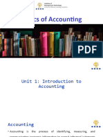 Basics of Accounting