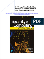 Full Ebook of Security in Computing 6Th Edition Charles Pfleeger Shari Lawrence Pfleeger Lizzie Coles Kemp Online PDF All Chapter