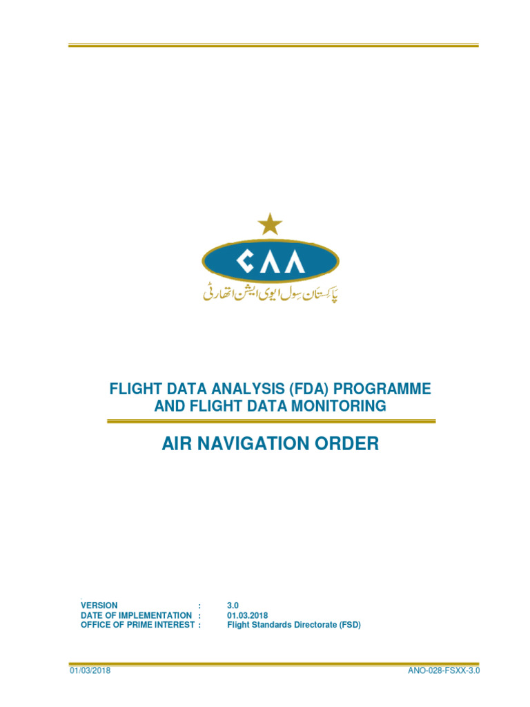Flight Data Analysis Program Overview | PDF | Risk | Flight Recorder