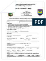Application Form - May 22 Peds