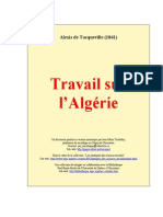 Alexis de Tocqueville Travail Sur Algerie