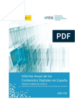 Contenidos Digitales 2011 Informe Anual de Los Contenidos Digitales en España 2011 (ONTSI) - NOV11