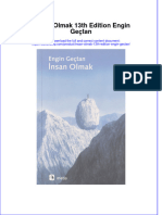 PDF of Insan Olmak 13Th Edition Engin Gectan Full Chapter Ebook