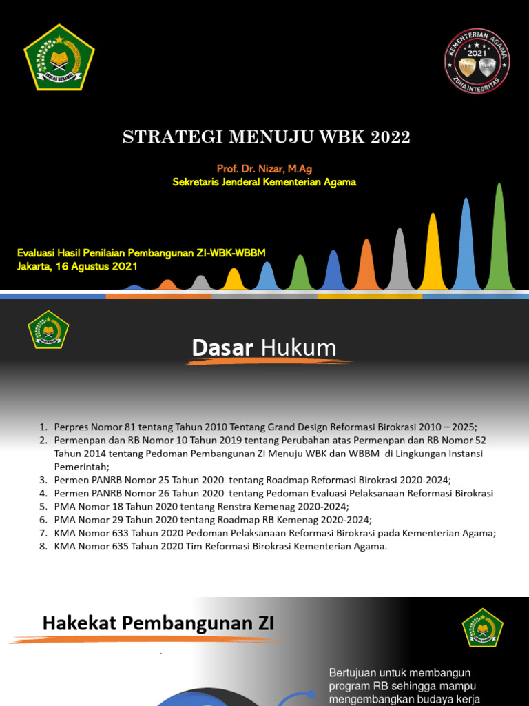 Strategi Menuju WBK 2022 Kemenag | PDF