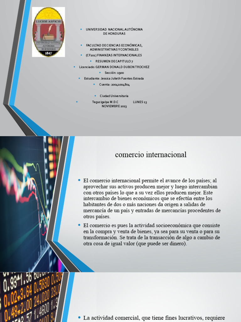 Comercio Internacional: Fundamentos y Teorías | PDF | Balance de pagos ...
