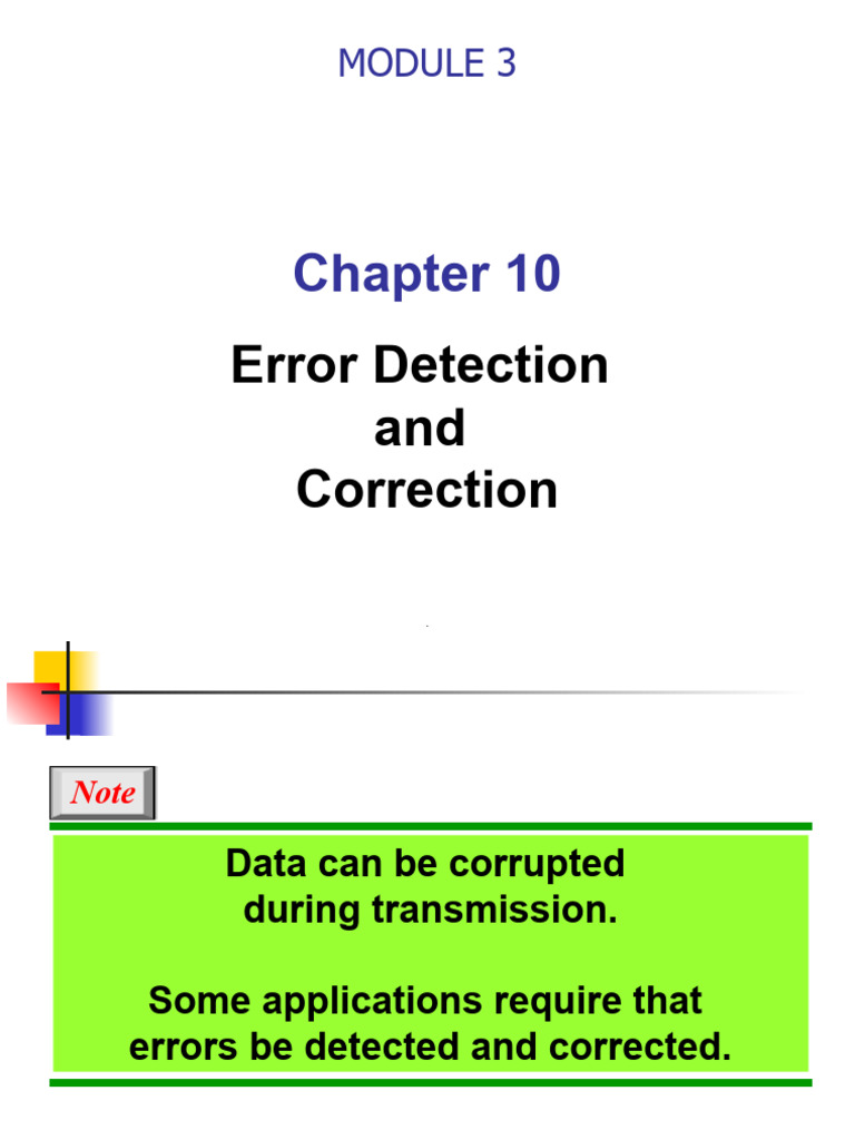 Day 15 pdf error detection and correction telecommunications