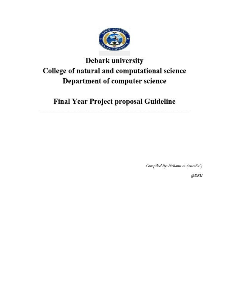 Final Year Project Proposal Guide | PDF | Feasibility Study | Methodology