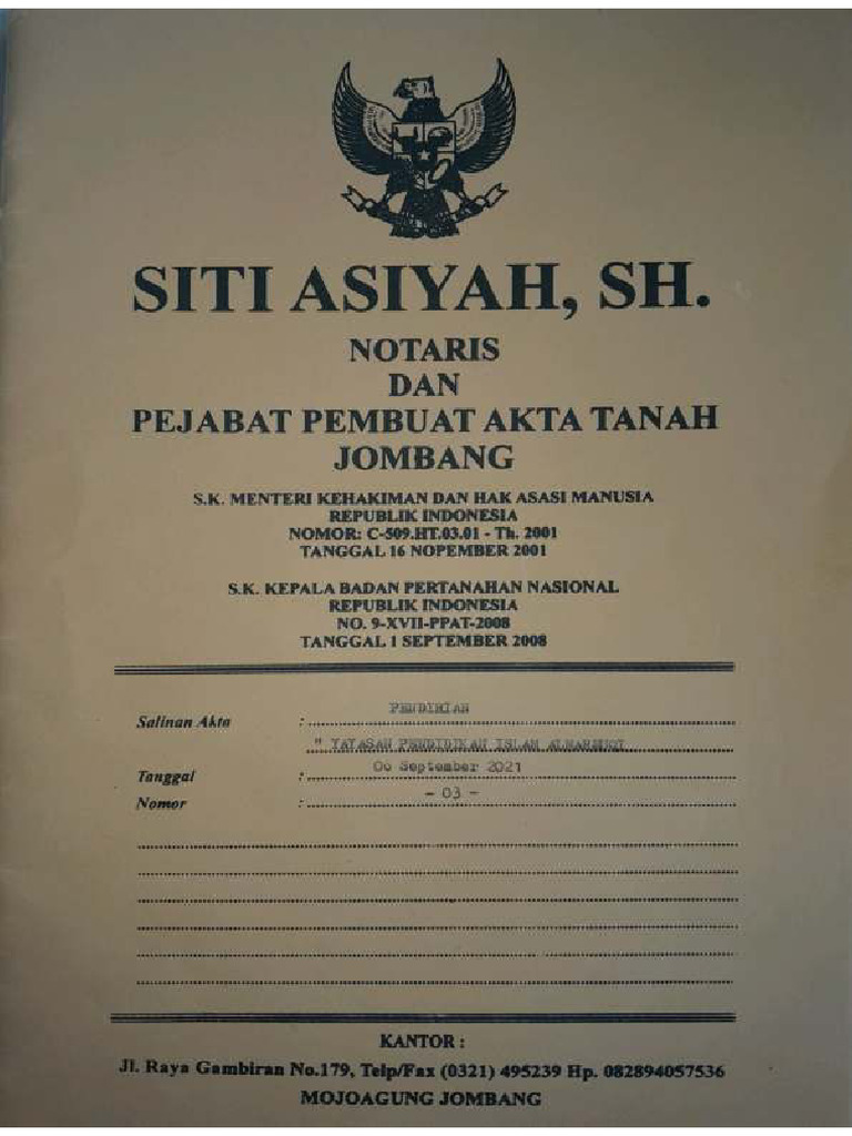 Akta Notaris Pdf