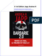 Download pdf of Barbarie 2 0 1St Edition Japp Andrea H full chapter ebook 