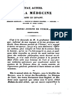 De Turck - 1838 - Etat actuel de la médecine dans le Levant