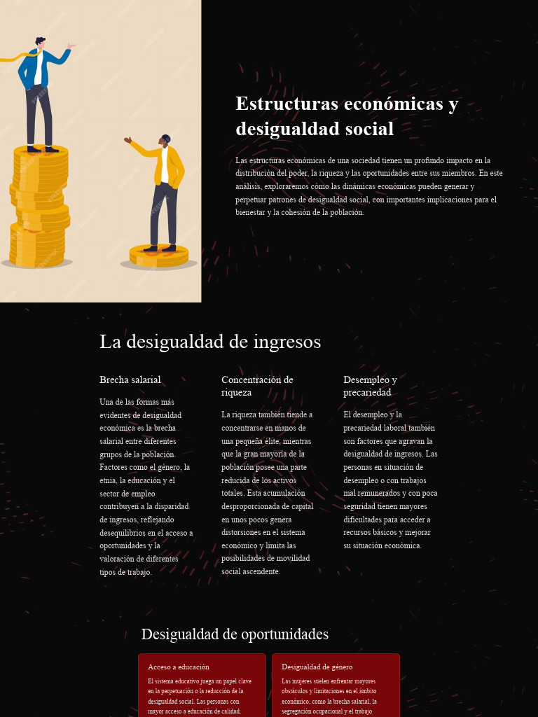 Desigualdad social y estructuras económicas | PDF | Pobreza e ...