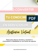 Convertir Tu Conocimiento en Servicios de Asistencia Virtual