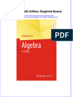 Download pdf of Algebra 10Th Edition Siegfried Bosch full chapter ebook 