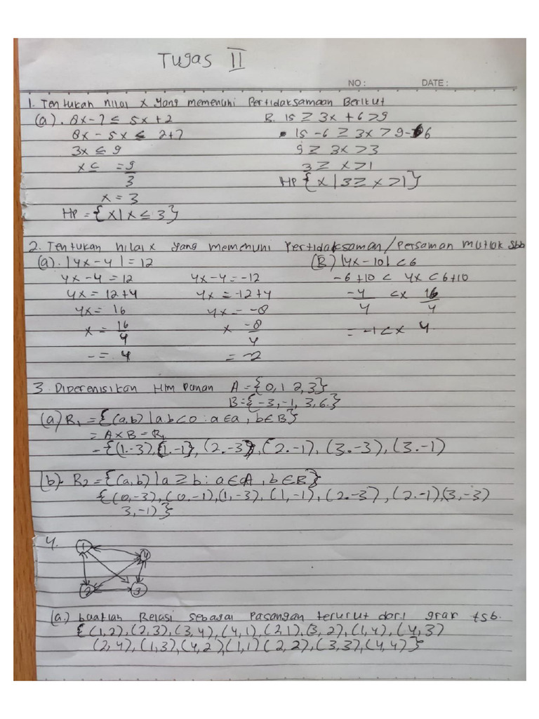 Pengantar Matematika Tugas 2 | PDF