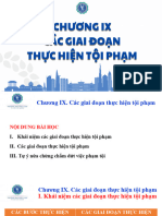 Chương 9. Các giai đoạn thực hiện tội phạm