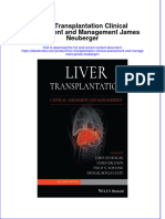 Full Ebook of Liver Transplantation Clinical Assessment and Management James Neuberger Online PDF All Chapter