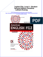 PDF of American English File Level 1 Student Book Second Edition Christina Latham Koenig Full Chapter Ebook