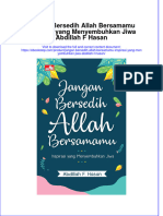 PDF of Jangan Bersedih Allah Bersamamu Inspirasi Yang Menyembuhkan Jiwa Abdillah F Hasan Full Chapter Ebook