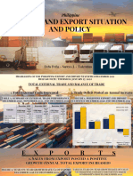 Group 6- Philippine Import and Export Situation and Policy