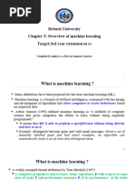 Chapter 5 - Machine Learning