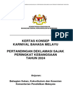 Kertas Konsep Karnival Bahasa Melayu - Pertandingan Deklamasi Sajak Tahun 2024