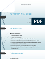 Function Excel