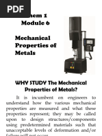 Module 6 Mechanical Properties of Metals